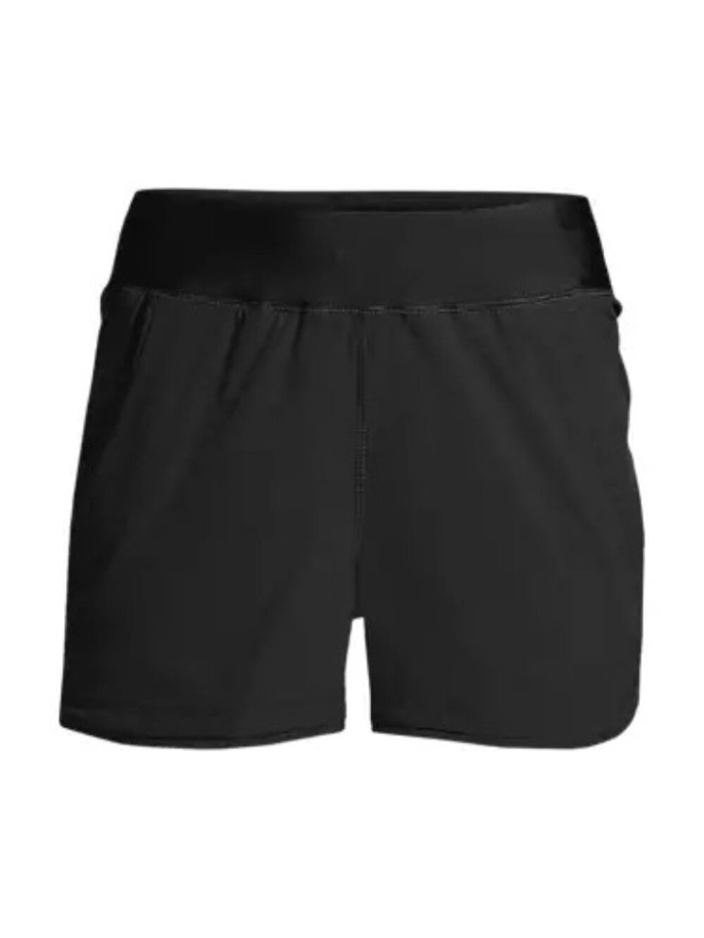Lands End Black Women's SunShade UPF 50 3" Board Shorts with Panty Size 14